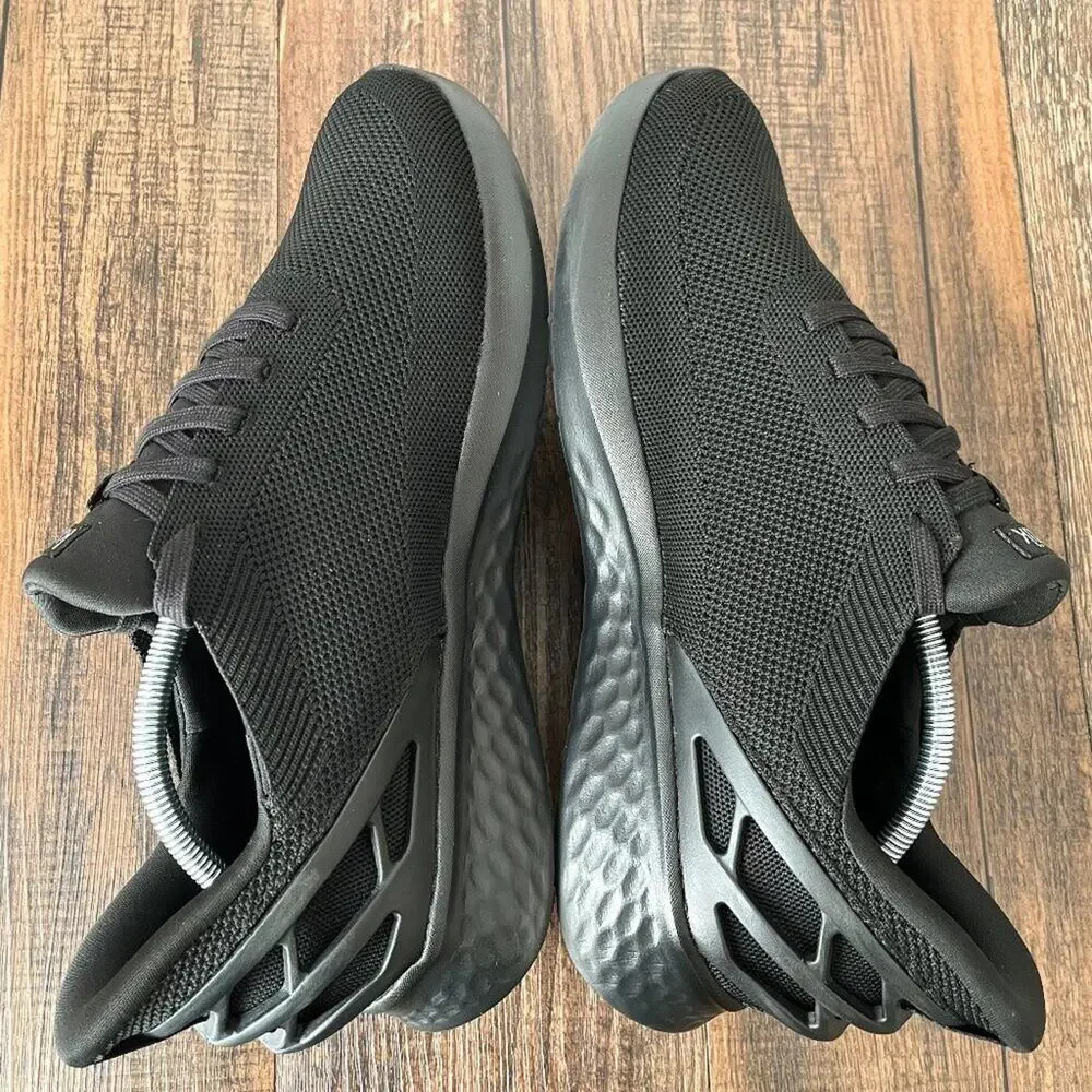 Kizik Athens Sneaker Hands Free Shoe Lightweight Comfort Mens Size 11 All Black